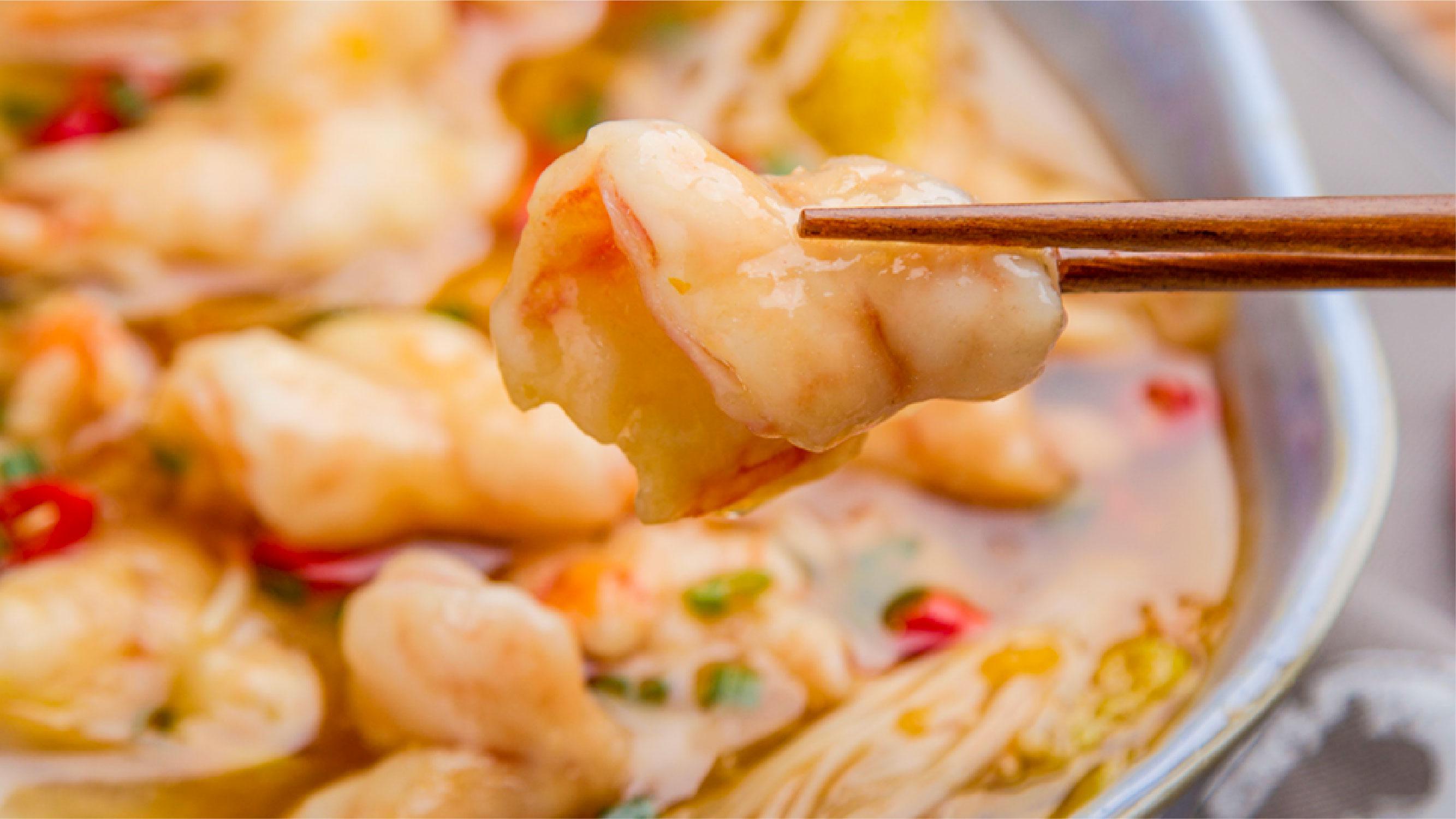 小羽私厨之金汤虾滑片