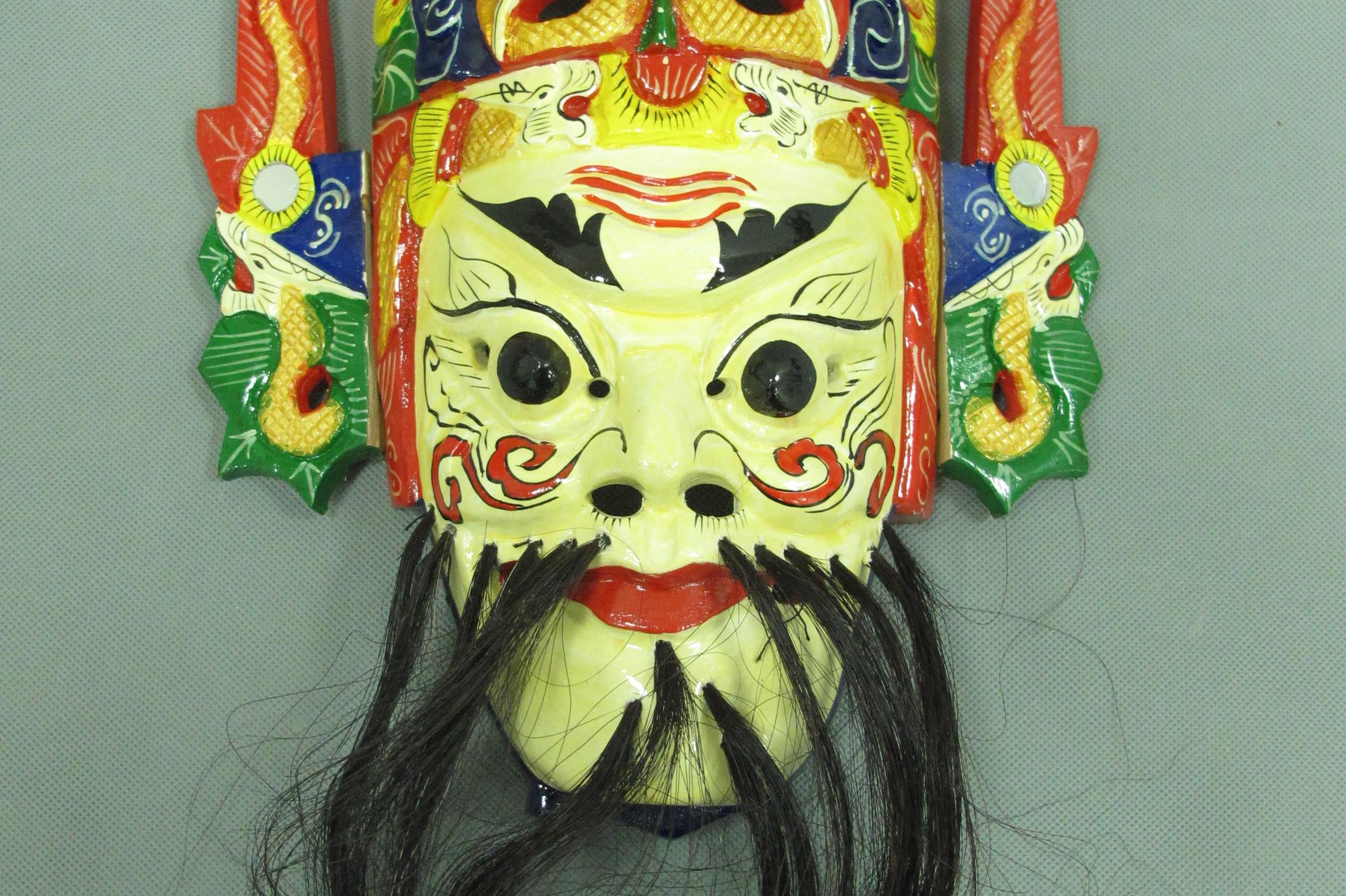当代安顺地戏面具《封神榜》张三