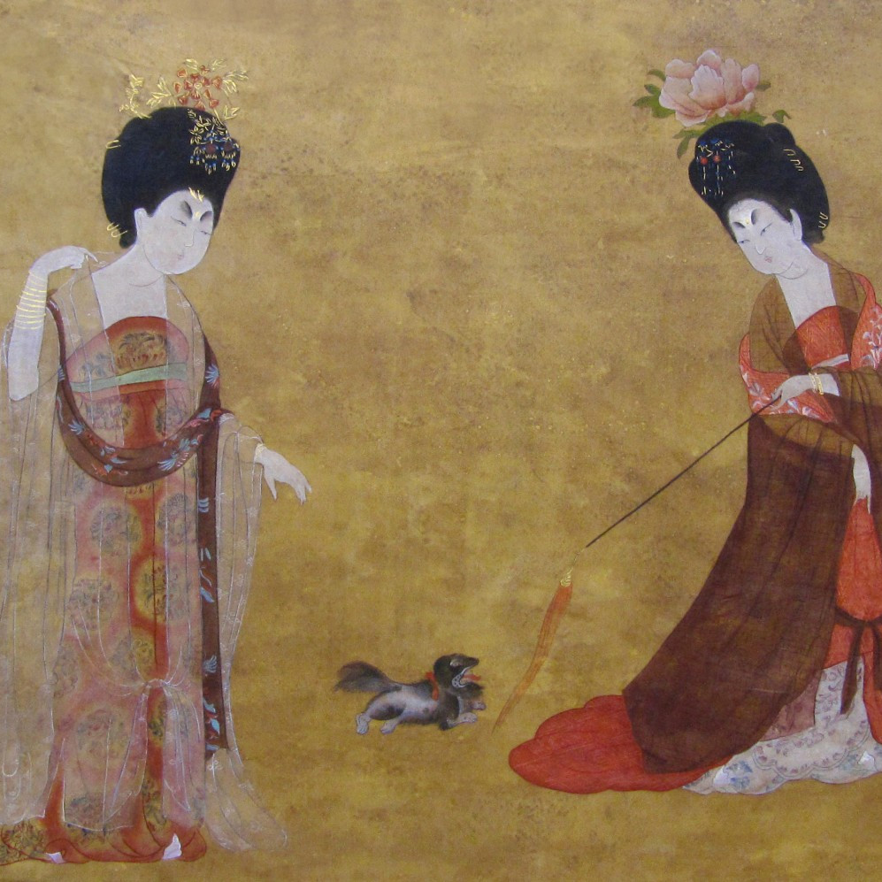 簪花仕女图（唐代周昉创作绢本设色画）_百度百科