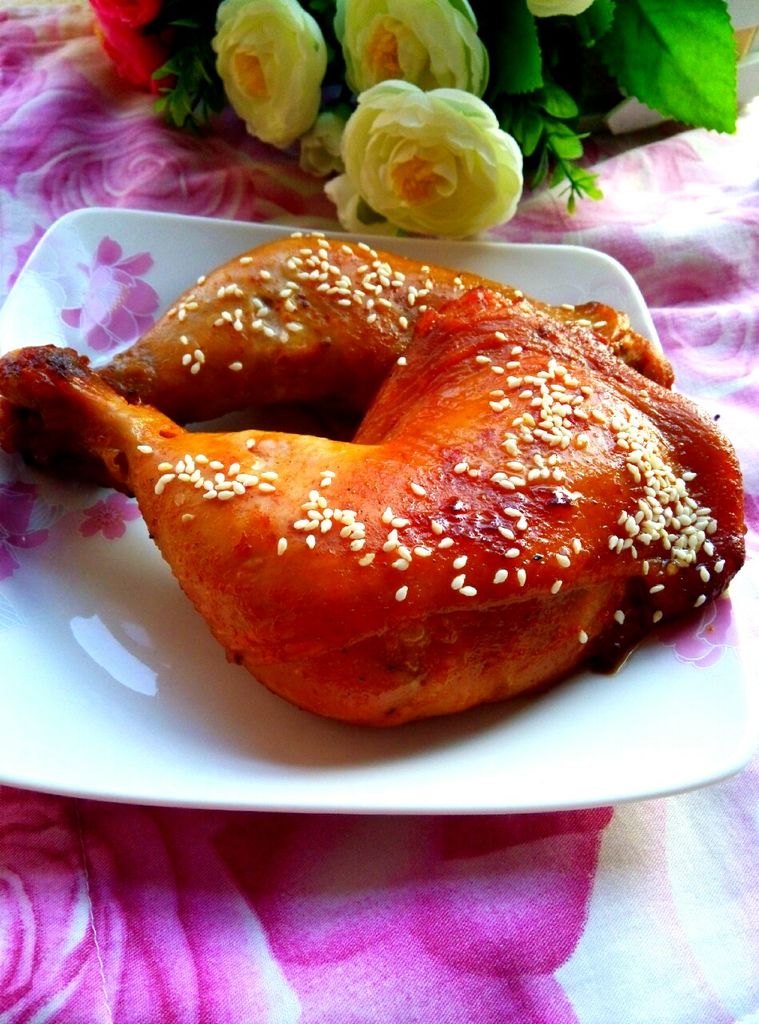 酥嫩蜂蜜烤鸡腿