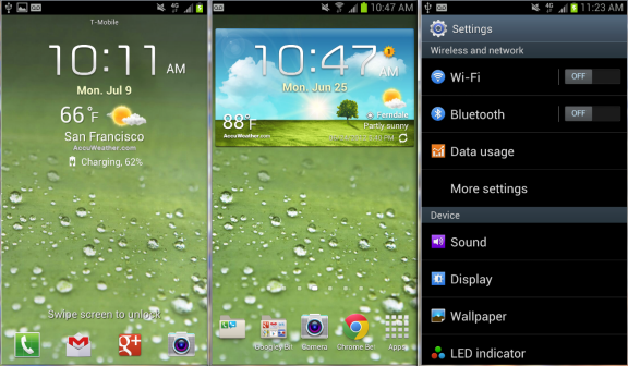 三星的Android TouchWiz