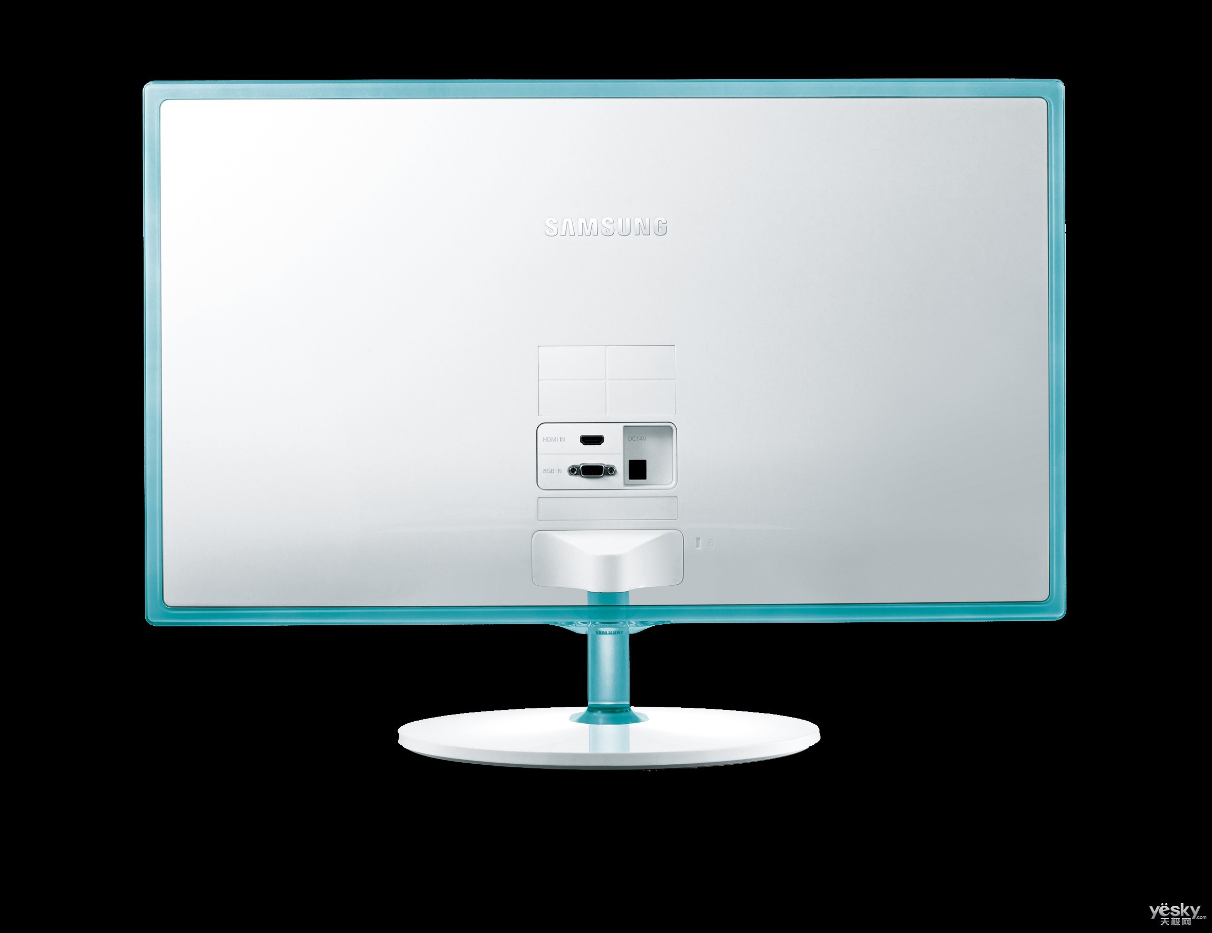 该显示器秉承了三星一贯的差异化外观设计风格,采用