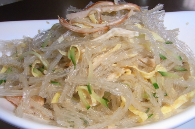 拌鸡丝冻粉