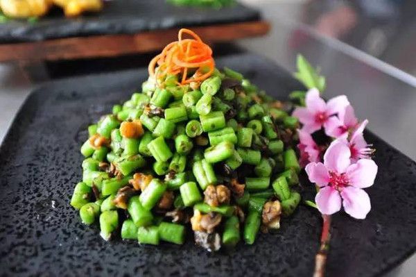 榄菜炒四季豆