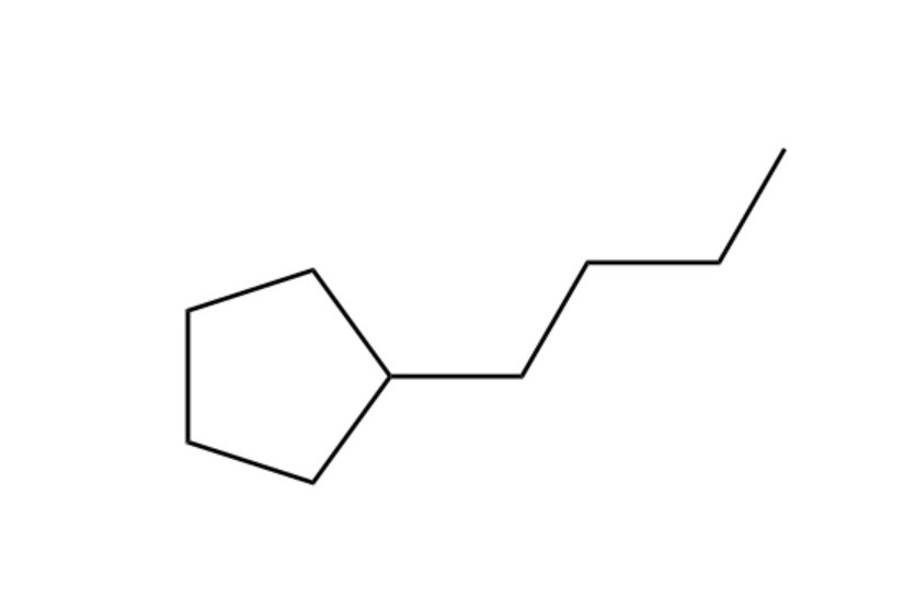  p>正丁基环戊烷,是一种有机化合物,化学式为c sub>9 /sub>h sub>18 