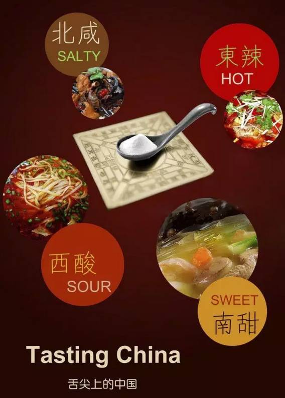 南甜北咸,东辣西酸