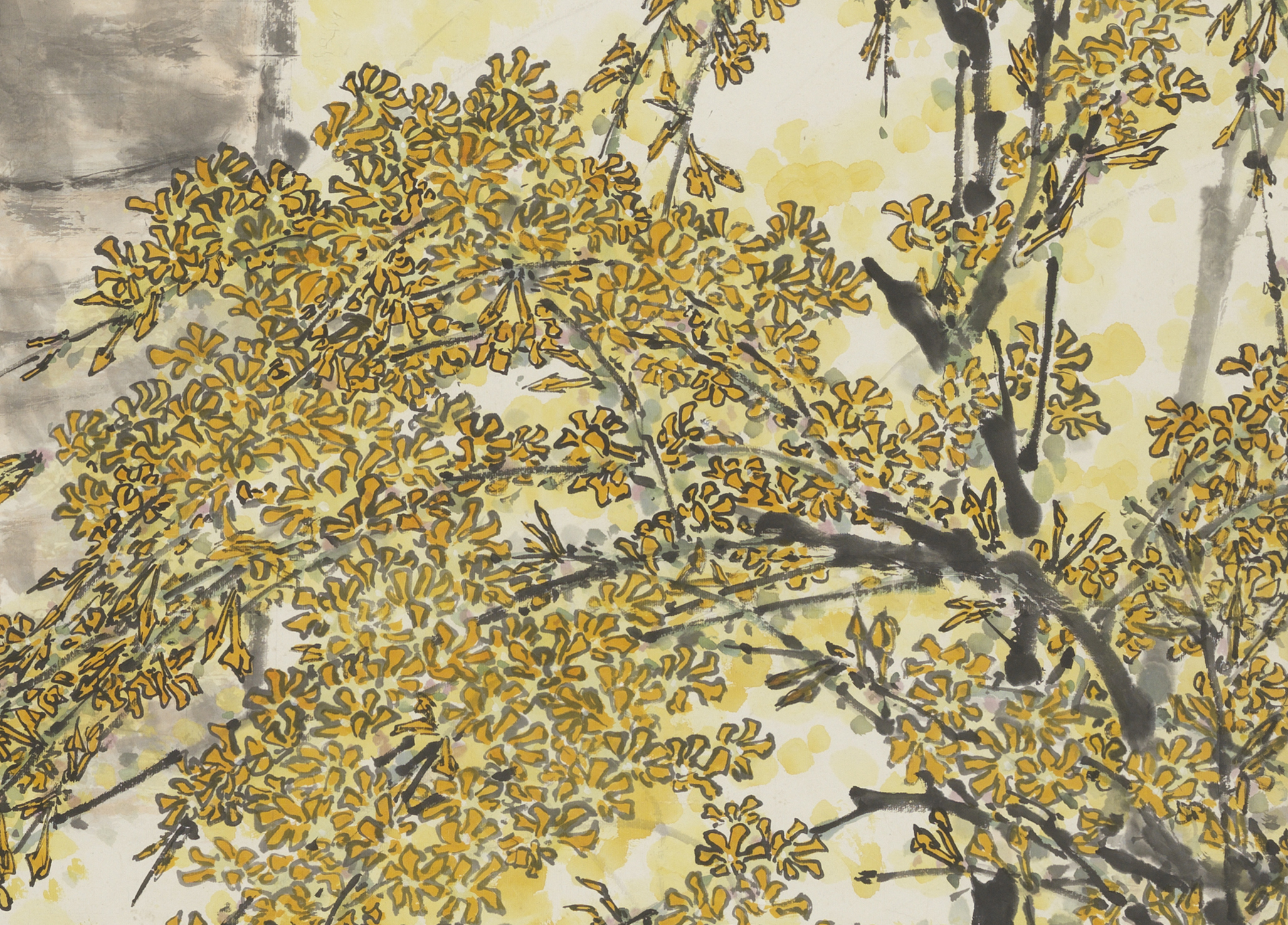  p>《春早图》是张振铎于1972年创作的国画作品,曾参加1974年全国美展