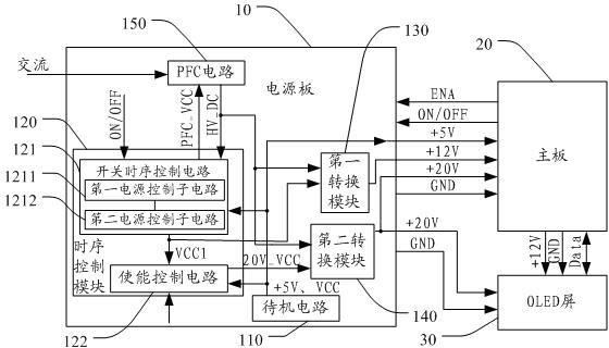 一种oled驱动电源装置