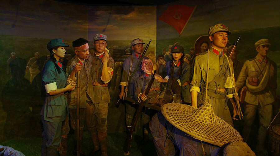 古田"星火燎原"主题蜡像馆