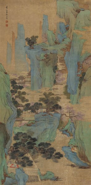  a href="#">春山听阮图 /a>》是清代画家吕焕成创作的一幅绢本设色画