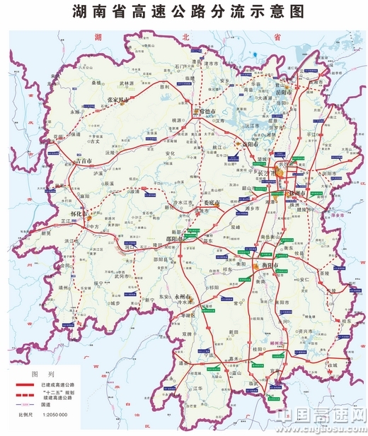 湖南交通图