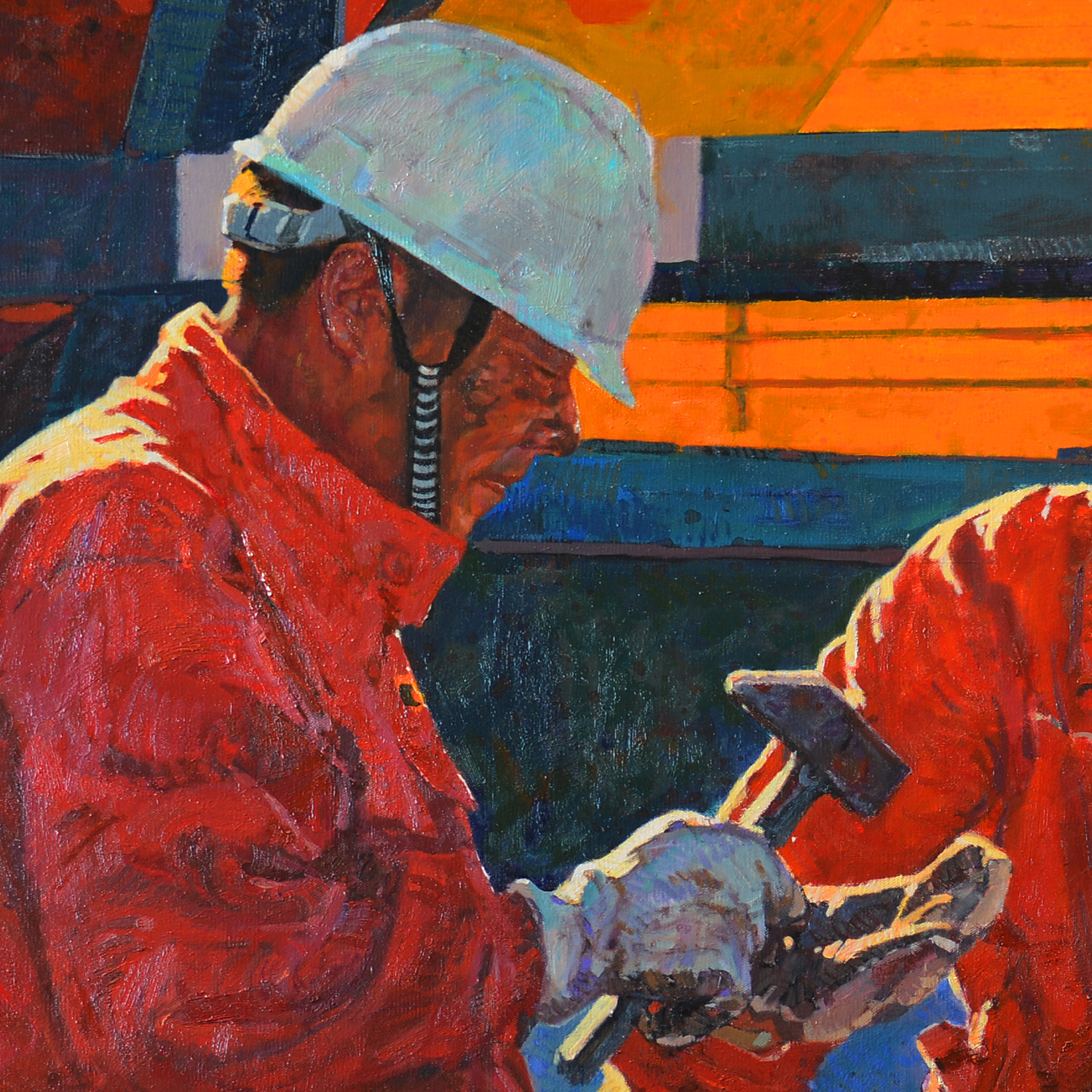 id="6369520">于向志 /a>于2021年创作的第二幅红色赞歌系列油画作品