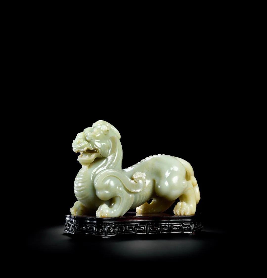 中国玉石白玉彫刻玉器環装飾品C3849E