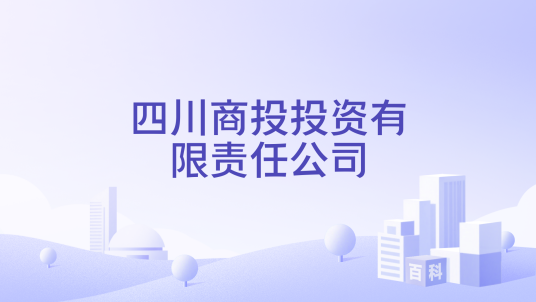 四川商投投资有限责任公司_百度百科