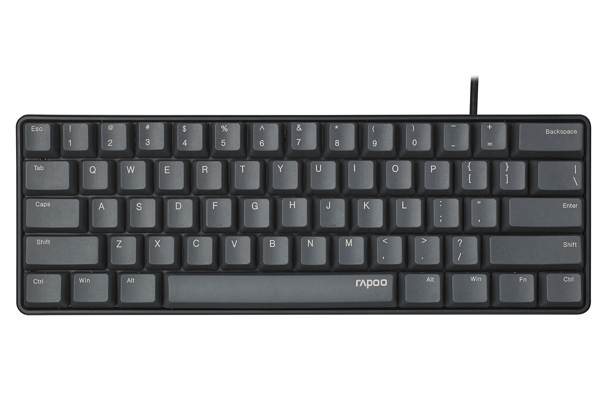 注塑键帽,镭雕技术字符,61键全键无冲突,windows键锁定的游戏机械键盘