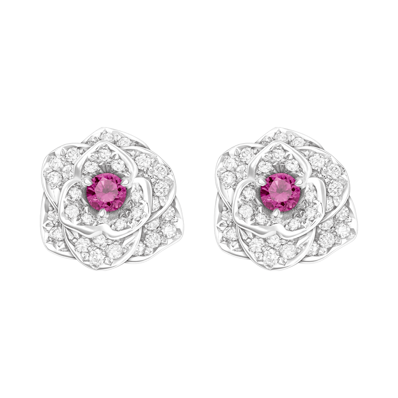 piaget伯爵rose系列耳环
