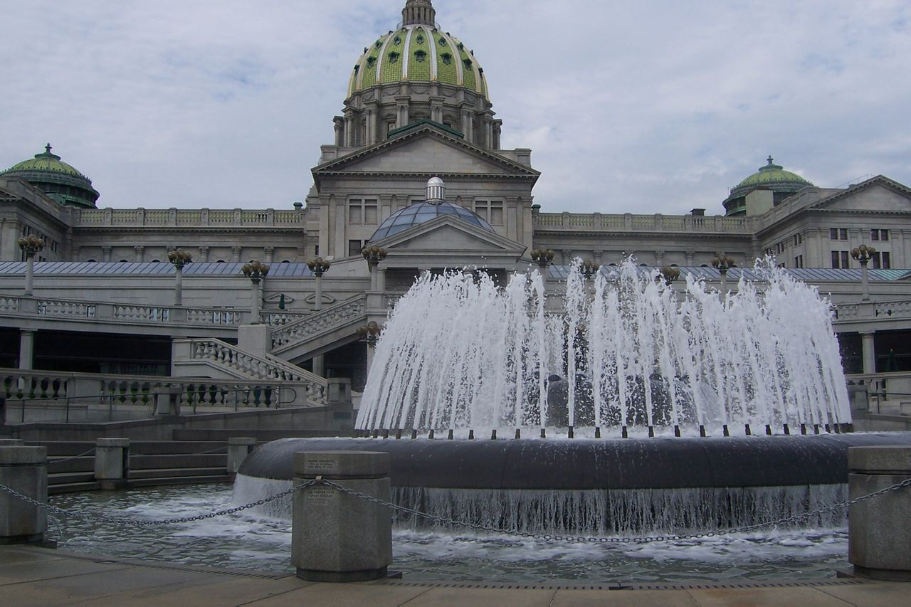  p>宾夕法尼亚州(commonwealth of pennsylvania)是美国东北部的一州