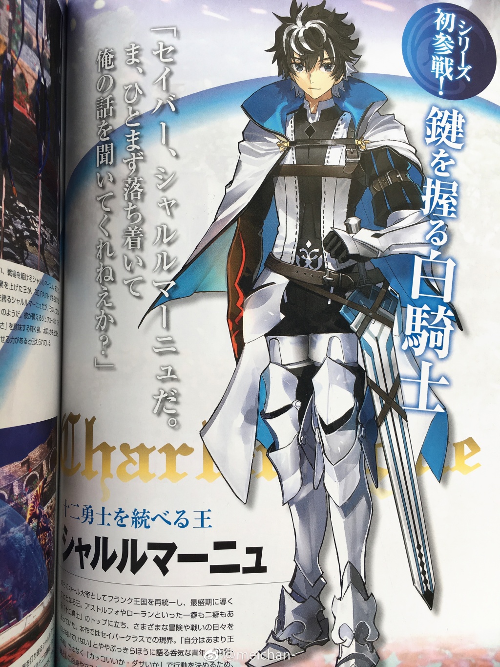 ">查理曼,男,在游戏《 a target="_blank" href="/item/fate/extella
