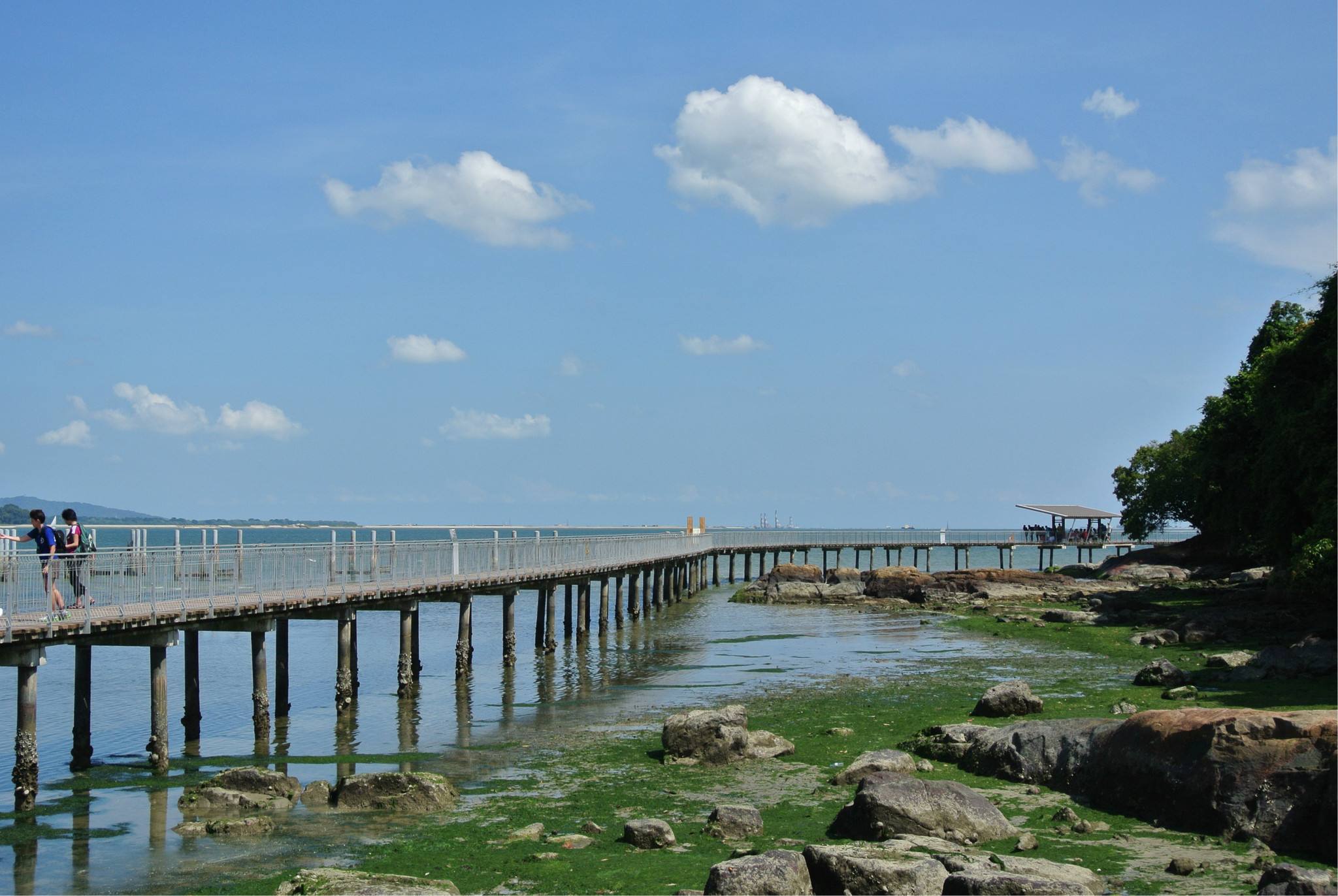  p>乌敏岛(pulau ubin)位于新加坡东北部,东西长约8公里,南北宽1.