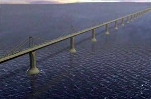  p>白令海峡大桥(bering straits bridge),目前还处于提案阶段,一旦