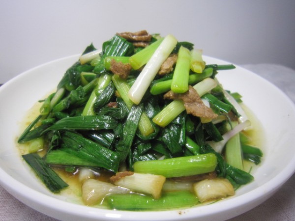 青蒜苗炒肉
