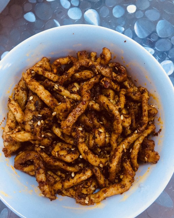 早餐——孜然肉丝