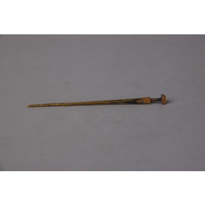 明正德铜鎏金发针