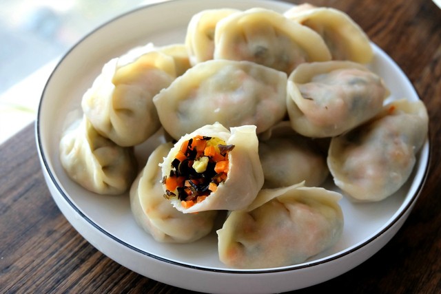 素馅儿蒸饺