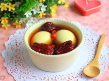 黑豆红枣煲鸡蛋糖水