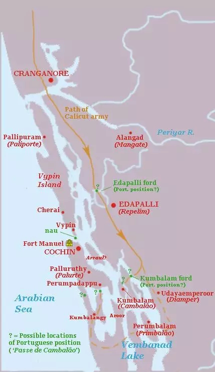  p>科钦战役(battle of cochin),也称科钦围城战,是1504年发生在印度