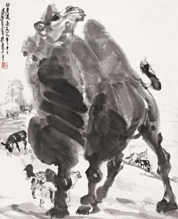 黄胄任重道远图_百度百科