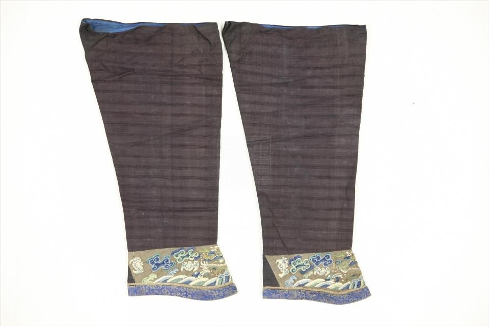 清海水云纹马蹄袖