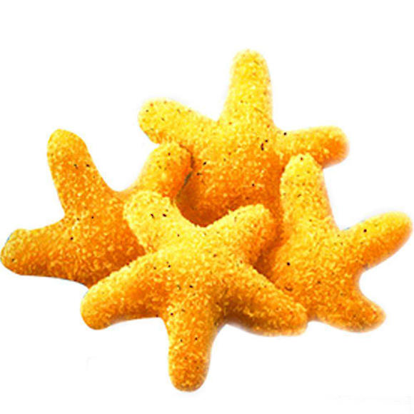 肯德基推出了一种油炸类快餐食品,官方名称为"星型海鲜烩"选用