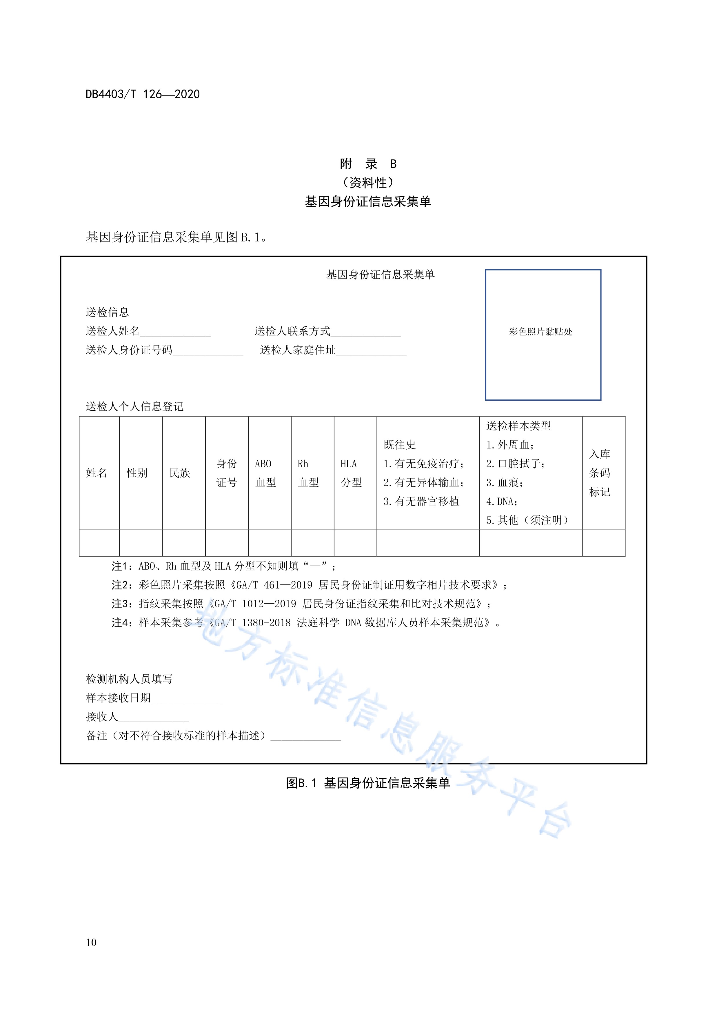 基因身份证技术规程