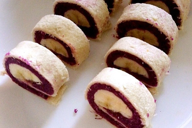 紫薯卷卷心