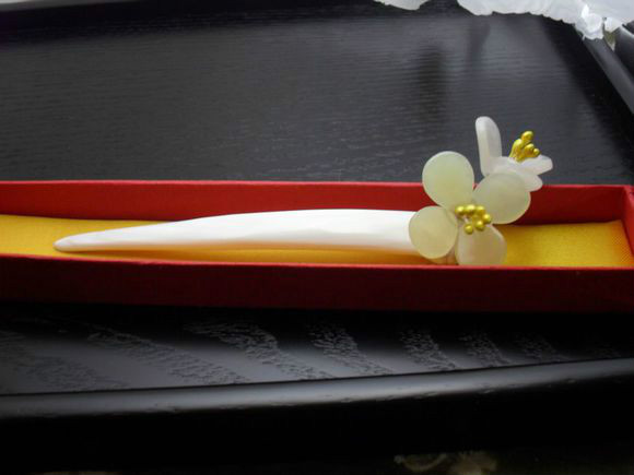  p>玉簪花即玉质花簪,是古典发饰的一种.