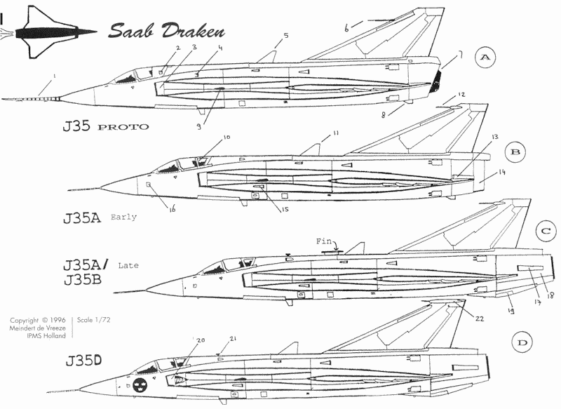 saab-35"龙"战斗机