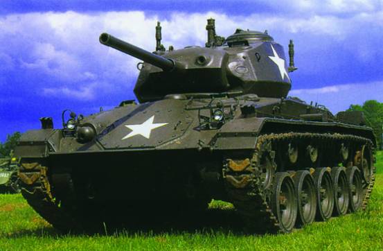  p>美国m24"霞飞"轻型坦克(英文:light tank m24 chaffee,简称:m24