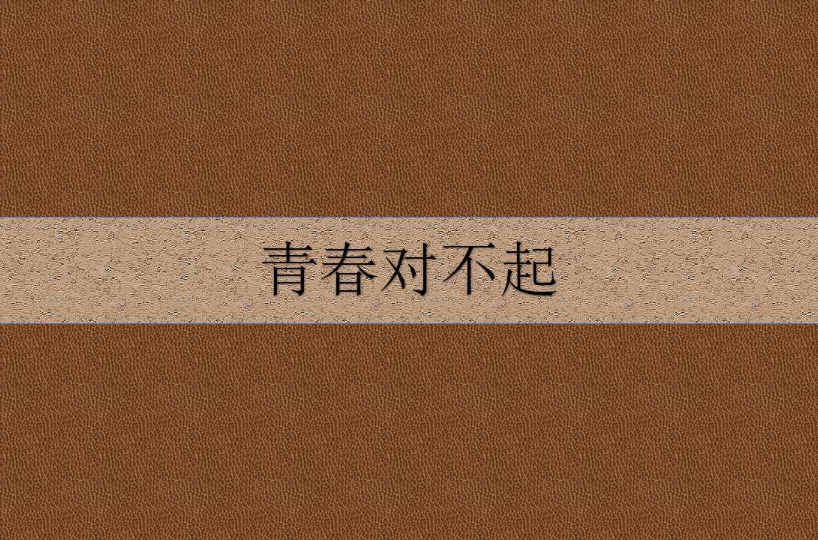 青春对不起