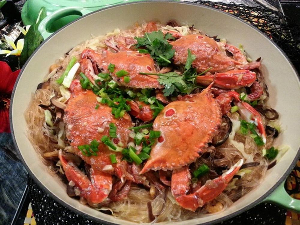 蟹肉粉丝煲