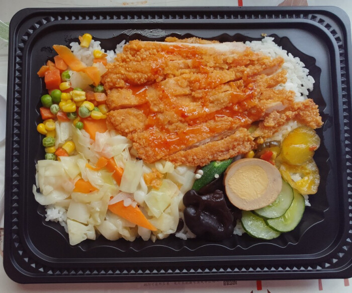 炸鸡排便当