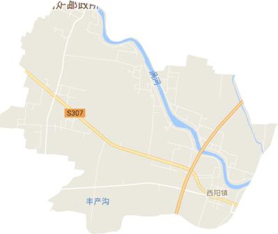 <p>西阳镇地形图