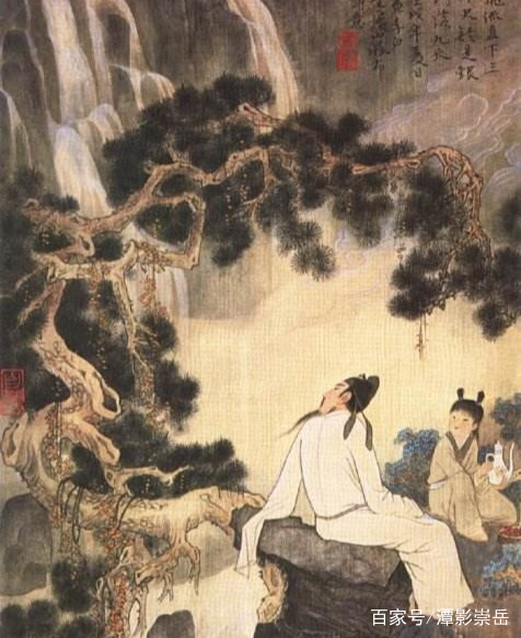庐山瀑布，在这首诗里，如烟霞蒸腾，银河临空/唐诗浅析.作者潭影