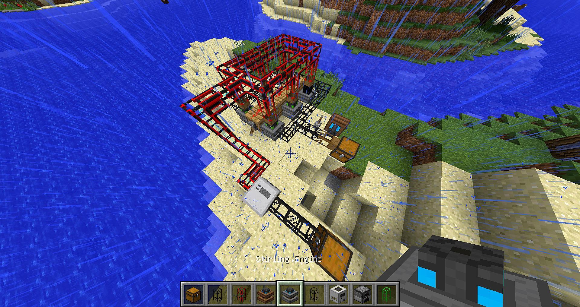 我的世界：手把手教你使用模组“Buildcraft”里的燃油引擎_百科TA说