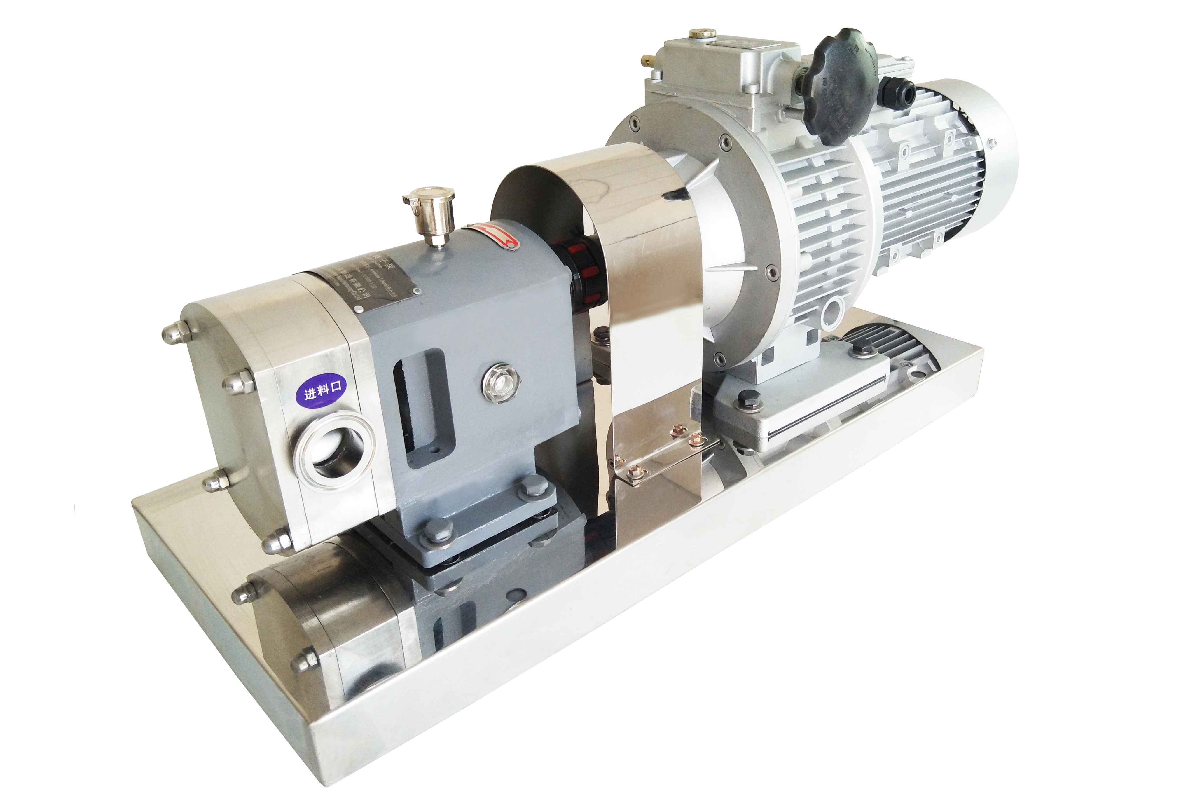  p>不锈钢转子泵又称食品卫生泵,三叶泵,旋转瓣泵等.