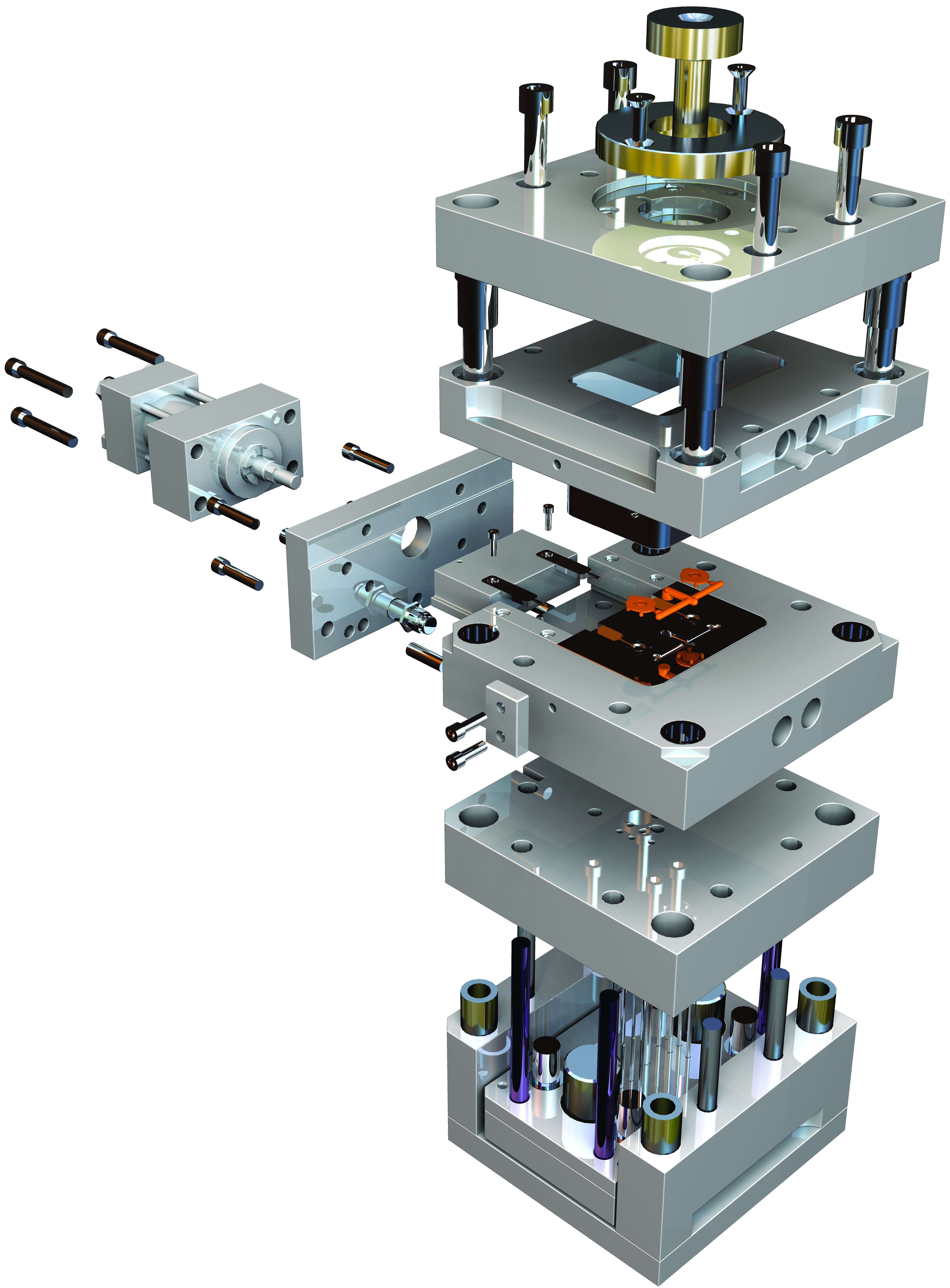 共同合作研发的另一套整合于solidworks 的高效能的塑胶模具设计软件