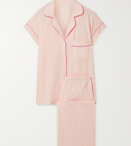  p>           gisele 滚边弹力莫代尔睡衣套装是eberjey品牌旗下的