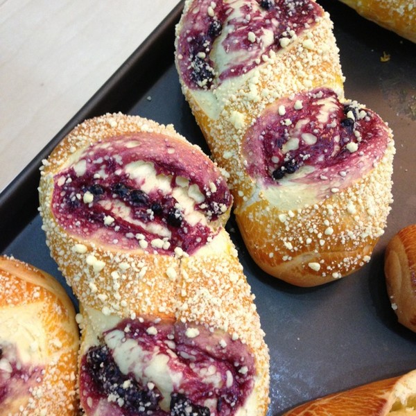 蓝莓面包排
