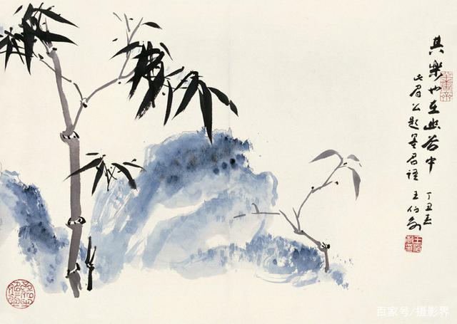 津门网」王伯敏画山水竹石：笔墨拙朴，挥写自然_百科TA说