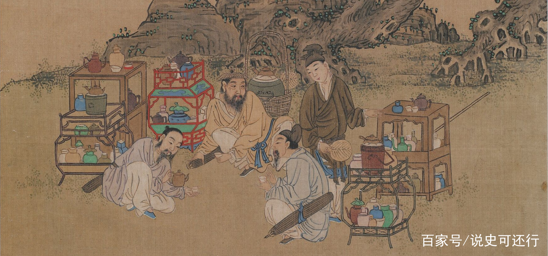 放大这幅宋画，发现宋代人优雅闲适的市井生活，宋人也太会了_百科TA说